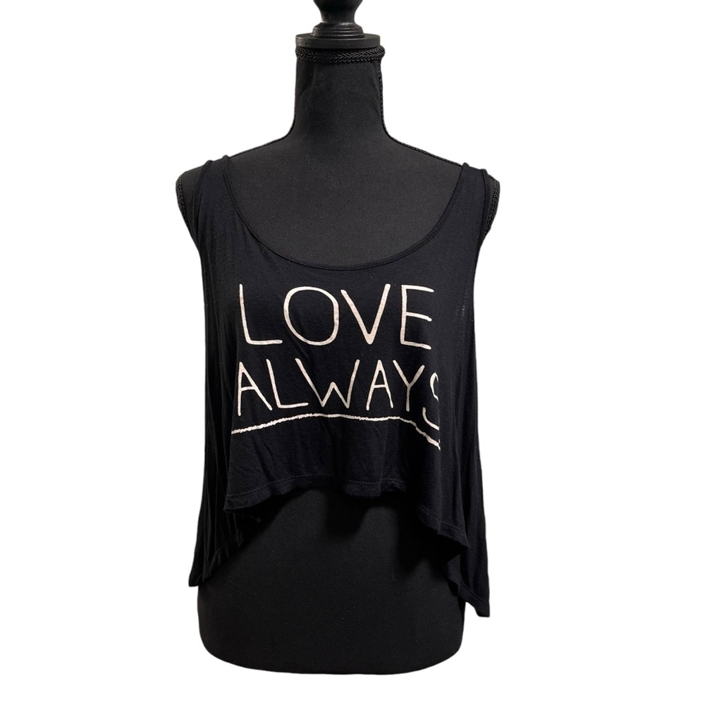 RARE Wet Seal “LOVE ALWAYS” Y2K  Lo-Hi Tank Top